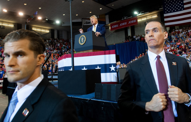 Secret Service pengawal Presiden Amerika Serikat Donald Trump Foto: AFP/Saul Loeb