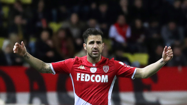 Cesc Fabregas berseragam AS Monaco. Foto: VALERY HACHE/AFP