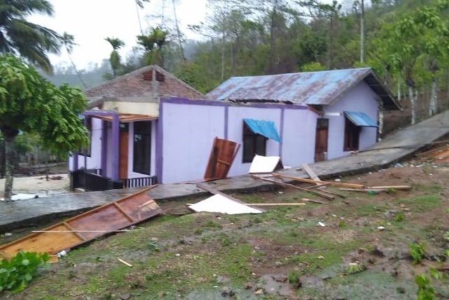 Salah satu rumah yang rusak. Dok. BPBA