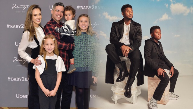 Keluarga Jessica Alba dan Usher. Foto: Instagram / @jessicaalba & @_naviyd_