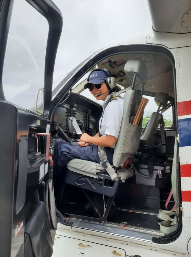 Pilot Joice Lin semasa hidup/ Istimewa.