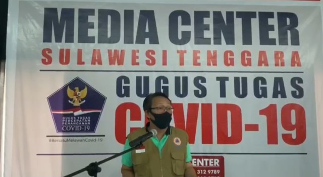 Juru Bicara Gugus Tugas COVID-19 Sultra, La Ode Rabiul Awal. Foto: Wiwid Abid Abadi/kendarinesia