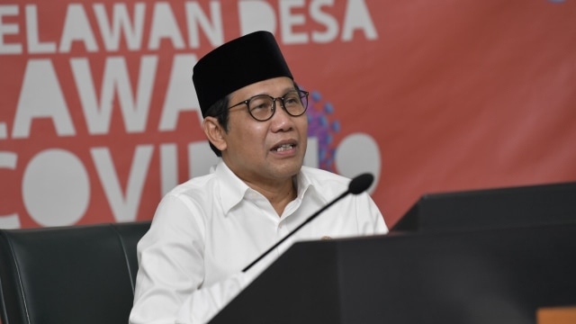 Mendes PDT Abdul Halim luncurkan aplikasi Relawan Desa Lawan COVID-19. Foto: Dok. Kemendes PDT