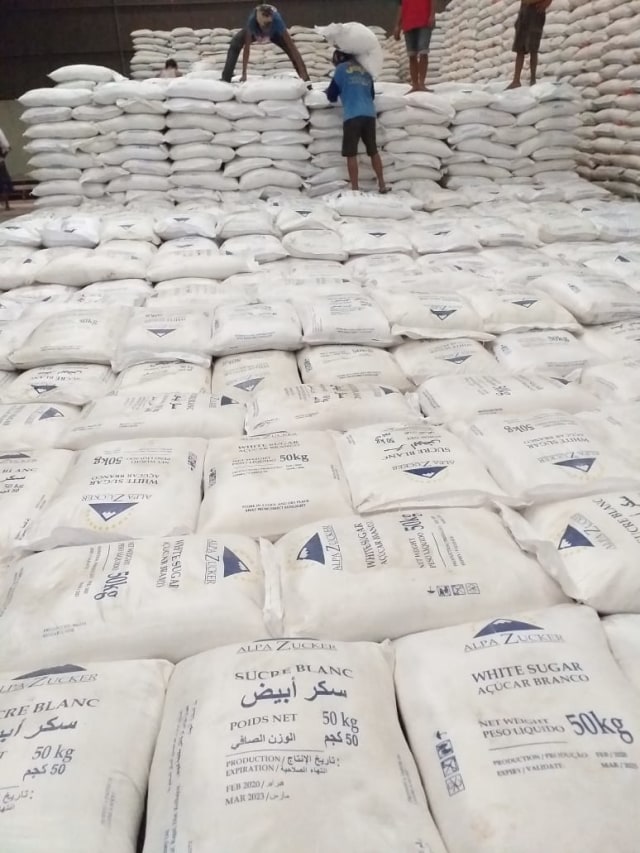 Gula Kristal Putih Impor 2020 dari Perum Bulog. Foto: Istimewa