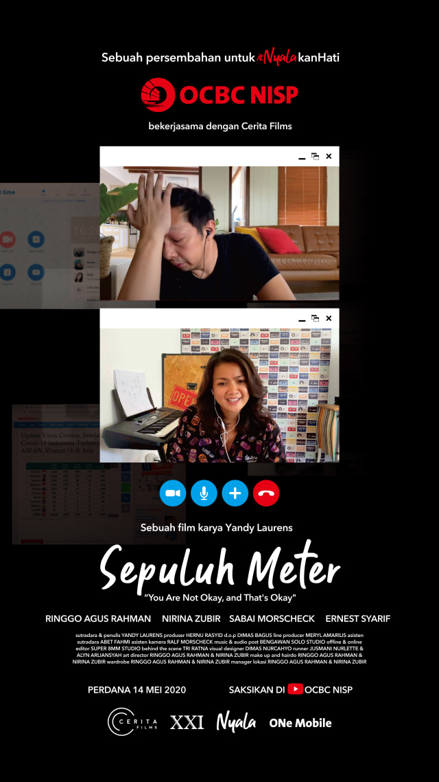 Poster film pendek Sepuluh Meter. Foto: Dok. OCBC NISP