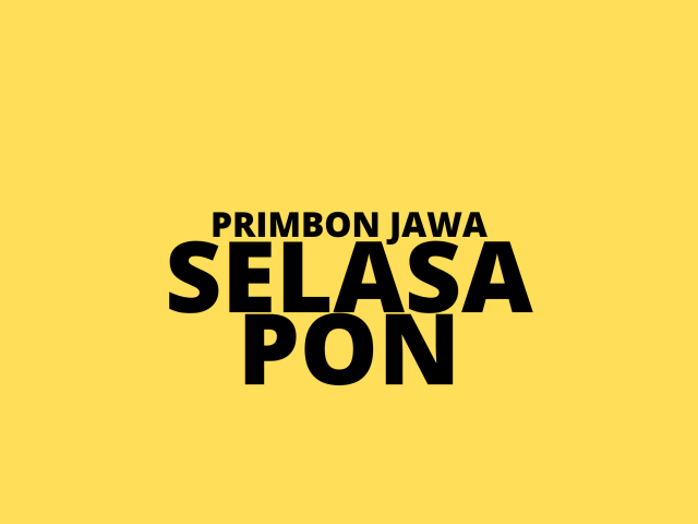 Primbon Jawa Selasa Pon, Dok: Pribadi
