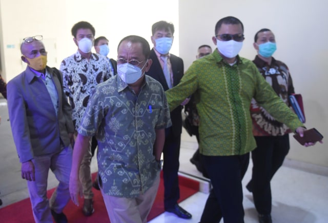 Said Didu penuhi panggilan penyidik di Bareskrim Polri.  Foto: ANTARA FOTO/Akbar Nugroho Gumay