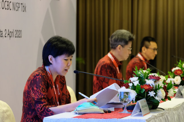 com-Parwati Surjaudaja, Presiden Direktur Bank OCBC NISP memaparkan berbagai strategi yang ditetapkan selama pandemi. Foto: Dok. Bank OCBC NISP