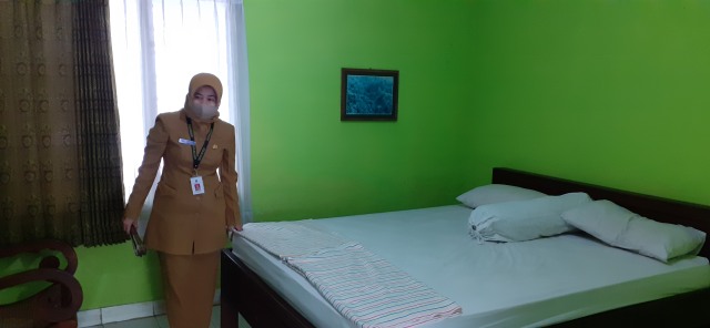 Salah satu ruang karantina di Wisma Wanagama