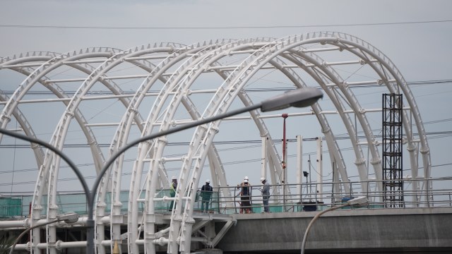 Ilustrasi pekerja konstruksi. Foto: Nugroho Sejati/kumparan