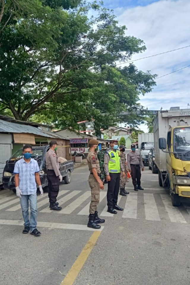 Pos perbatasan Sumut-Aceh Tenggara dijaga ketat, Kamis (21/5). Foto: Dok. Ditlantas Polda Aceh