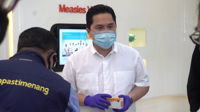 Erick Thohir Kunjungi Pabrik  Bio Farma. Foto: Dok. Bio Farma