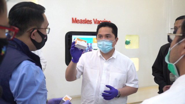 Erick Thohir Kunjungi Pabrik  Bio Farma. Foto: Dok. Bio Farma