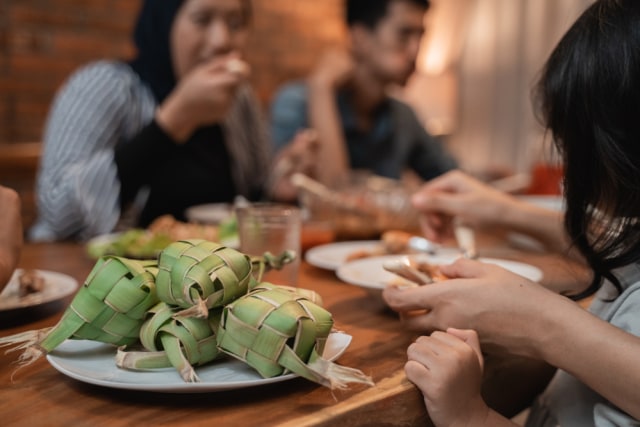 Ilustrasi ketupat Foto: Shutter Stock