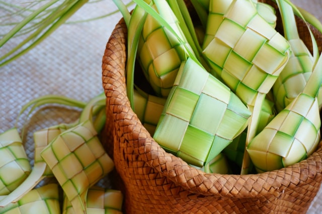 Ilustrasi ketupat Foto: Shutter Stock
