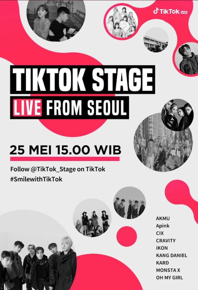 Poster Tik Tok Stage Live From Seoul. Foto: Dok. TikTok