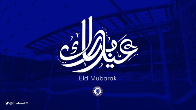 Ucapan selamat Idul Fitri dari Chelsea. Foto: Dok. Chelsea (Twitter)