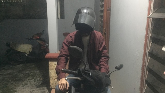 Oky, warga Kuningan yang lolos keluar masuk jakarta tanpa SIKM. Foto: Agaton Kenshanahan/kumparan