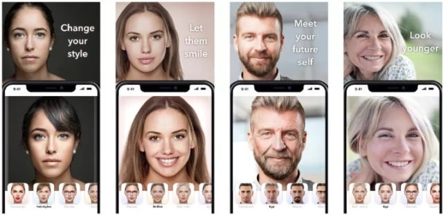 Ilustrasi membuat oplas challenge di aplikasi FaceApp. Foto: cnet.com