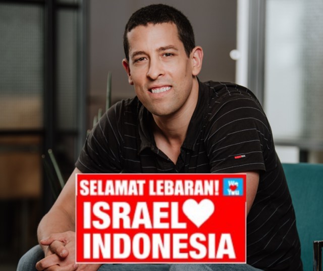 Ucapan Selamat Lebaran dari Israel untuk Indonesia. Sumber gambar: facebook.com/israellovesindonesia.