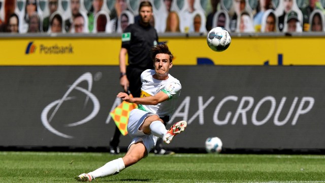 Florian Neuhaus di laga Gladbach vs Union Berlin. Foto: Martin Meissner / POOL / AFP