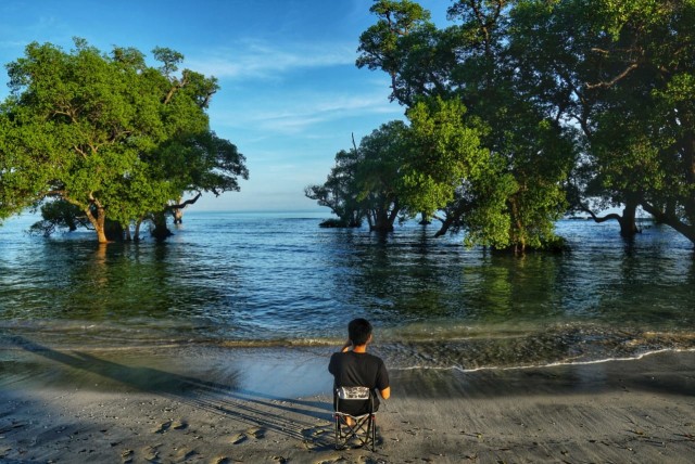 Pesona Pantai Blang UIam, Aceh Besar. Foto: Ahmad Ariska/acehkini
