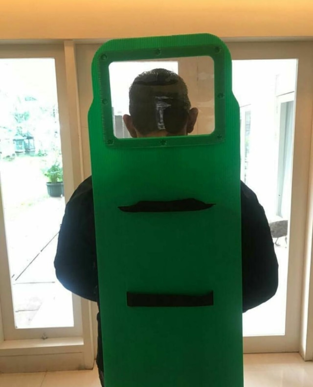 Ilustrasi partisi atau papan sekat ojek online. Foto: dok Igun Wicaksono