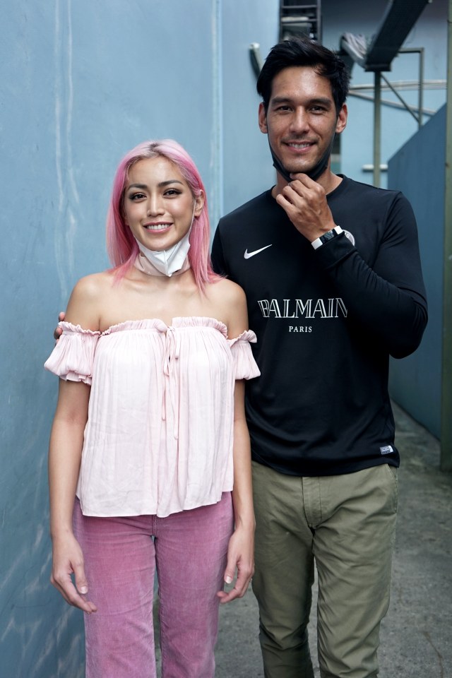 Artis Jessica Iskandar dan Richard Kyle saat ditemui di kawasan Kapten Tendean, Jakarta Selatan, Selasa, (2/6/2020). Foto: Ronny