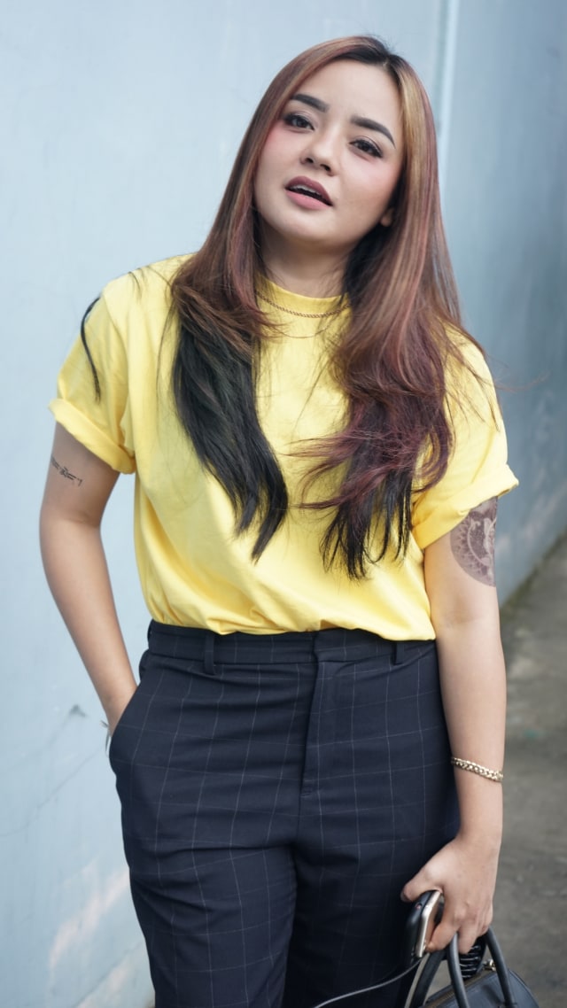 Artis Gita Sinaga saat ditemui dikawasan Tendean, Jakarta, Rabu, (3/6). Foto: Ronny