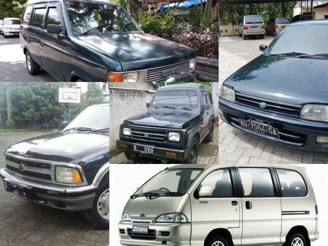 Kolase 5 mobil bekas Rp 30 juta. Foto: dok. kumparan