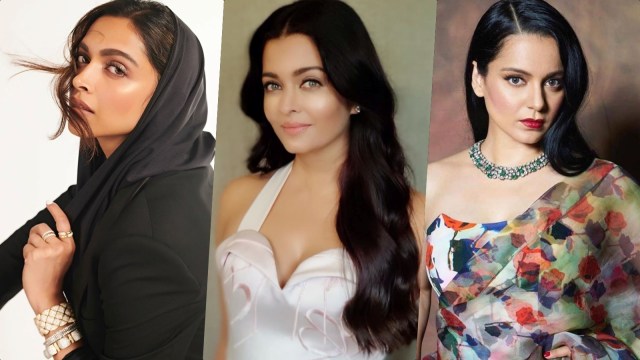Aktris top Bollywood (kiri-kanan): Deepika Padukone, Aishwarya Rai, Kangana Ranaut. Foto: Instagram/@deepikapadukone, @aishwaryaraibachchan_arb, @team_kangana_ranaut