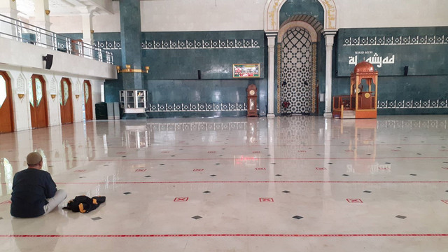 Persiapan Masjid Al-Amjad Tangerang. Foto: Dok. Istimewa