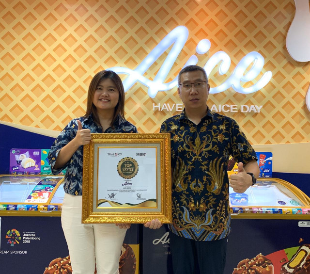 com-AICE Group meraih penghargaan Indonesia TOP Corporate Social Responsibility of The Year 2020 yang diadakan secara online pada Jumat (05/06).