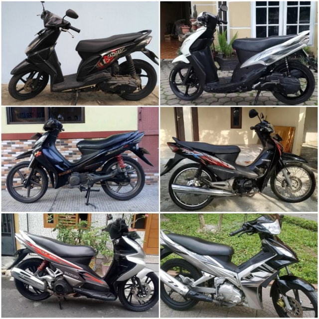 Kumpulan motor bekas di bawah Rp 5 juta. Foto: dok. Istimewa