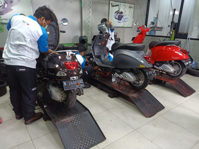 Promo servis Vespa dan Piaggio. Foto: Piaggio Indonesia