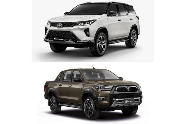 Toyota Fortuner dan Hilux facelift. Foto: dok. Toyota