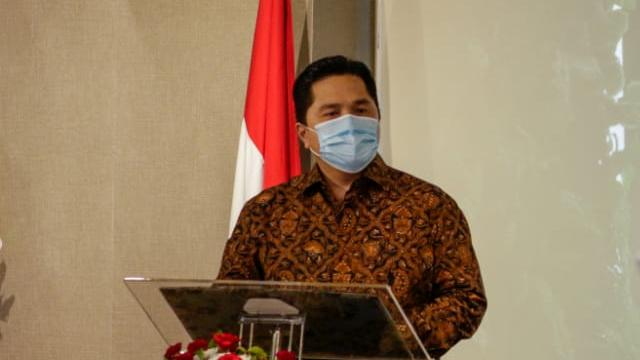 Menteri BUMN Erick Thohir melantik pejabat kementerian BUMN. Foto: Kementerian BUMN