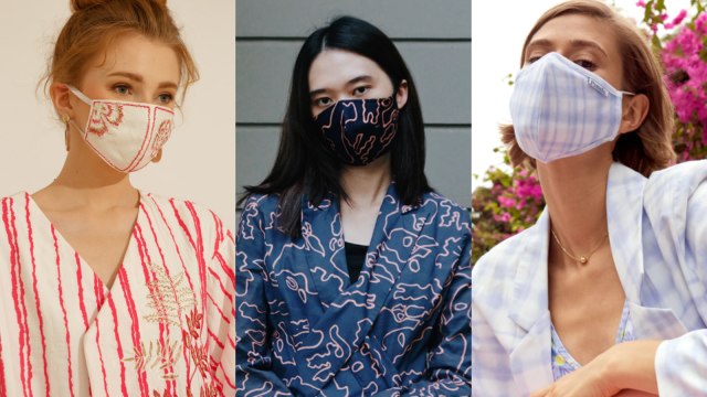 Rekomendasi masker untuk tampil gaya saat kerja di era new normal. Foto: dok. Sissae Indonesia, Eureka, Pomelo