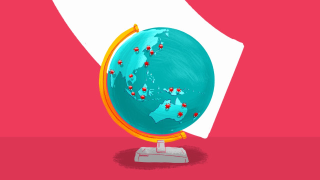 Ilustrasi virus corona. Foto: Maulana Saputra/kumparan