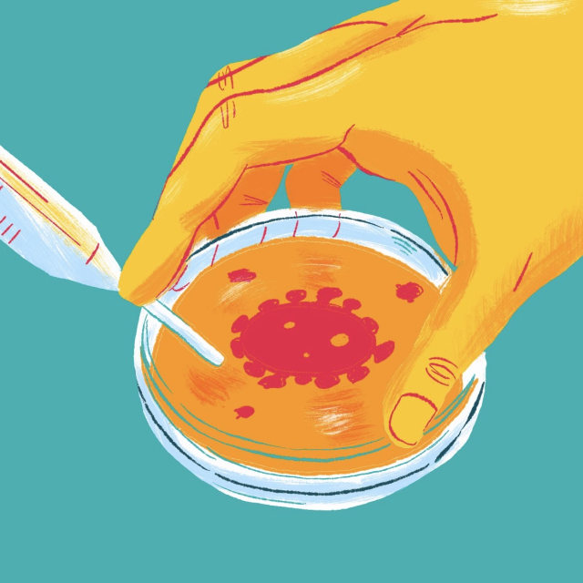 Ilustrasi virus corona. Foto: Maulana Saputra/kumparan