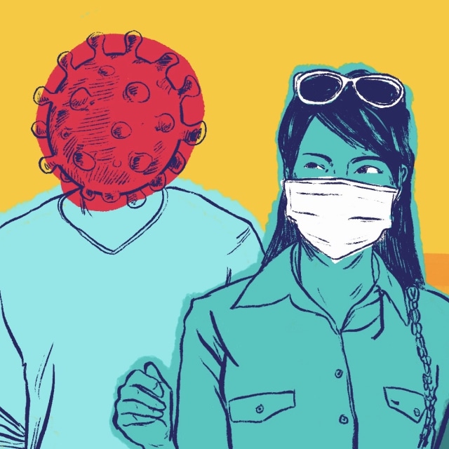 Ilustrasi pakai masker cegah virus corona. Foto: Maulana Saputra/kumparan