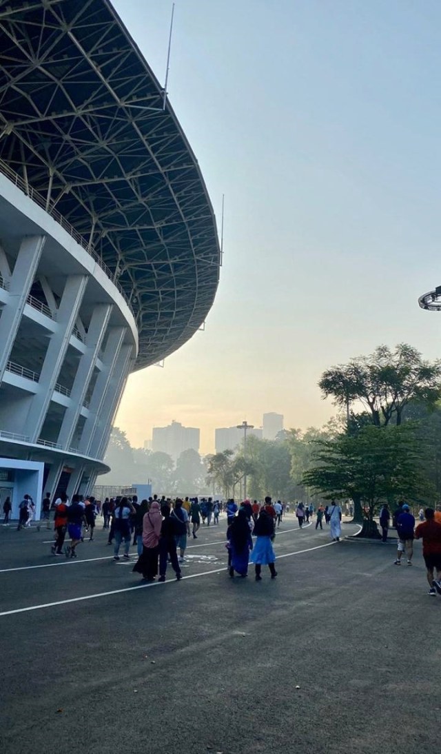 Situasi GBK Minggu (14/6) Pagi. Foto: Dok. Agus Firmanto
