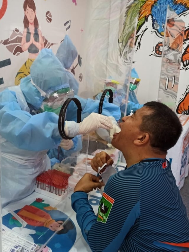 BUMN dan Gugus Tugas COVID-19 perbanyak swab test.
 Foto: Dok. BNI