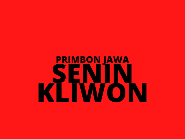 Primbon Jawa Senin Kliwon. Dok: pribadi