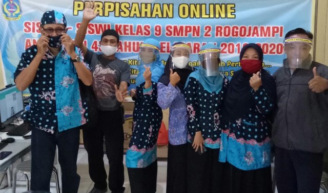 Perpisahan SMPN 2 Rogojampi Banyuwangi 2020 dilakukan Secara Online