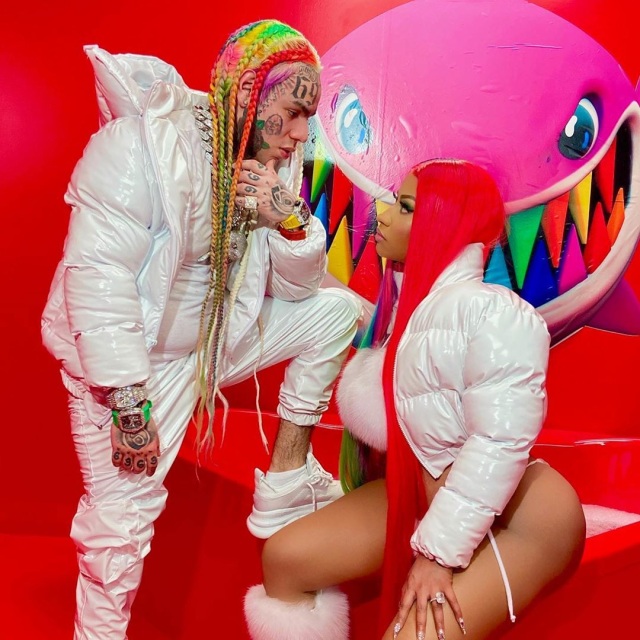 6ix9ine dan Nicki Minaj. Foto: Instagram /@6ix9ine