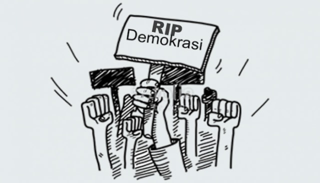 Ilustrasi Matinya Demokrasi. Sumber: jurnalistiwa.co.id