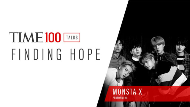 Monsta X di acara Time 100 Talks. Foto: Twitter/TIME