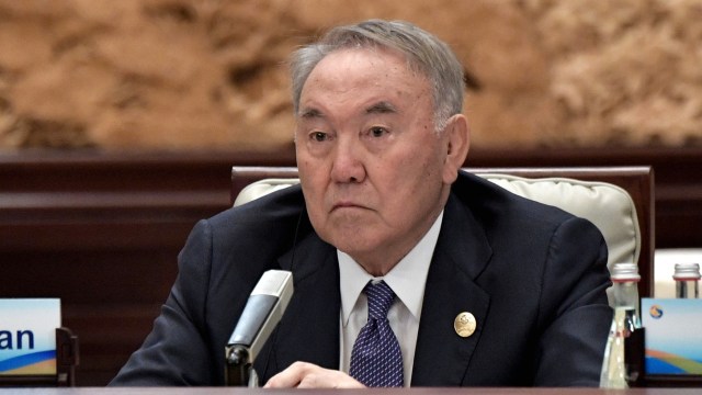 Mantan presiden Kazakhstan Nursultan Nazarbayev Foto: Alexey NIKOLSKY/AFP