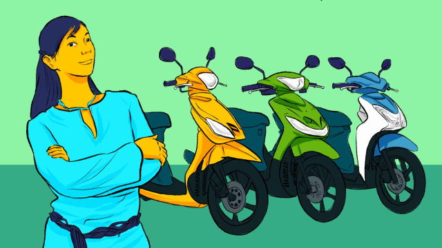 Ilustrasi Motor Matic. Foto: Dok: Maulana Saputra/kumparan.